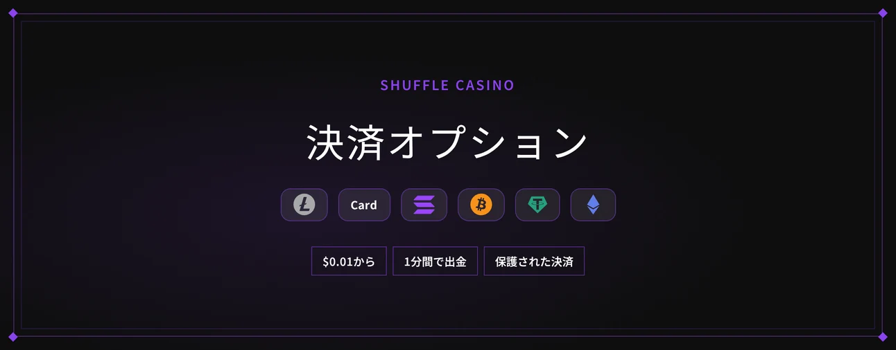 決済オプションを見極めてください。